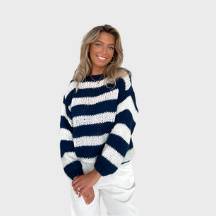 ALL-SEASON COTTON KNIT SWEATER - MOONRAKER